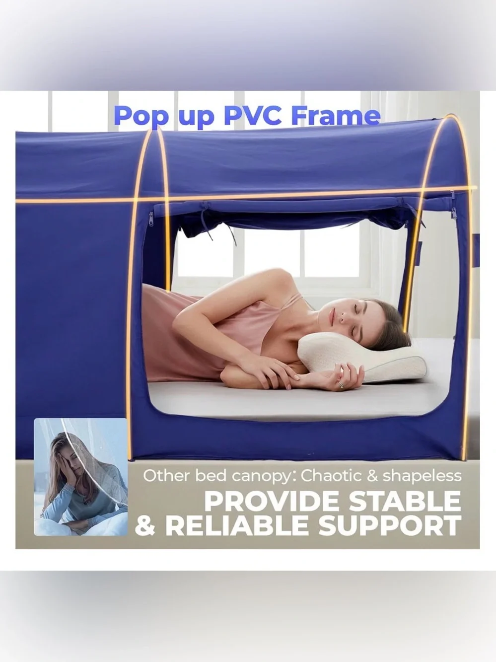 Alvantor Bed Tent Privacy Space Twin Size Sleeping Tents Indoo